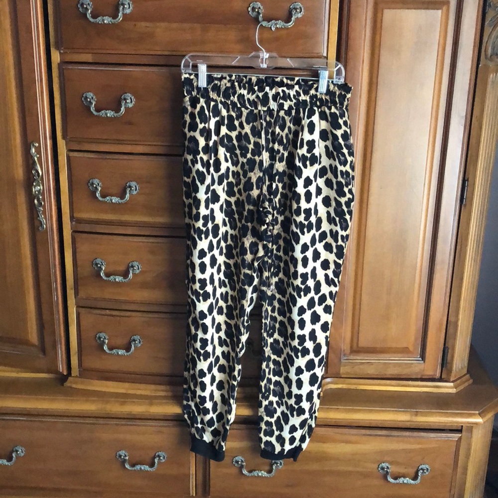 Cheetah elastic pants